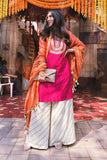 Kurta, Palazzo & Dupatta Set - Kavvach 