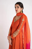 Flared Kurta, Pant & Dupatta Set - Kavvach 