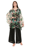 Loose Printed Top with Palazzos - Kavvach 