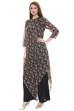 Asymmetrical Kurta with Palazzo Set - Kavvach 