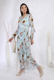 Digitally Printed Drape Dress - Kavvach 
