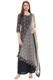 Printed Kurta and Palazzo Set with Sequence Dupatta - Kavvach 
