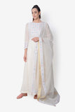 Swan Motif Anarkali - Kavvach 