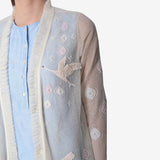 Swan Motif Shrug Set - Kavvach 