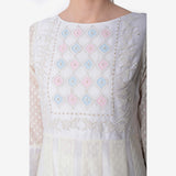 Swan Motif Anarkali - Kavvach 