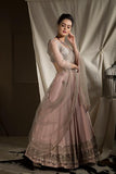 Embroidered lehenga with blouse and dupatta - Kavvach 