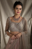 Embroidered lehenga with blouse and dupatta - Kavvach 