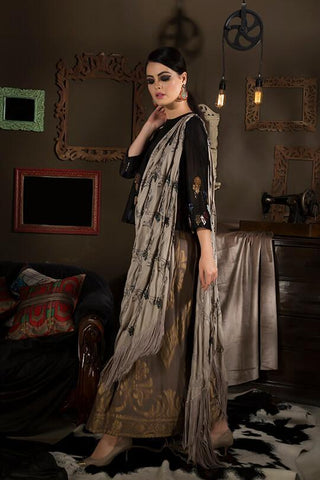 Peplum Drape Saree - Kavvach 