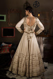 Beige Floor Lenght Gown - Kavvach 