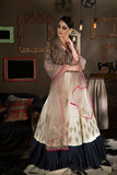 Brown and Ivory lehenga set - Kavvach 