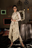 Embroidered Halter Jacket With Kurta Pants - Kavvach 