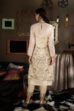Embroidered Halter Jacket With Kurta Pants - Kavvach 
