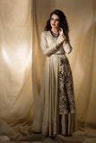 Ivory paneled gown - Kavvach 