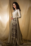 Ivory paneled gown - Kavvach 