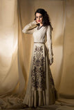 Ivory paneled gown - Kavvach 