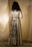 Ivory paneled gown - Kavvach 