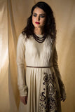 Ivory paneled gown - Kavvach 