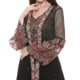 Printed Crop Top & Skirt Set - Kavvach 