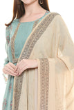 Chiffon Printed Kurta and Palazzo Set - Kavvach 