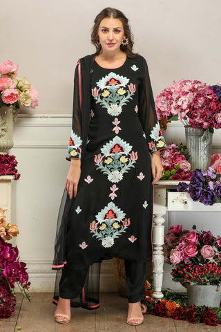 Long Kurta with Straight Pants & Dupatta