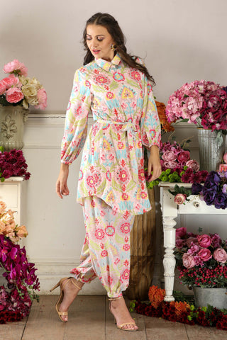 Long Shirt with Harem Pants