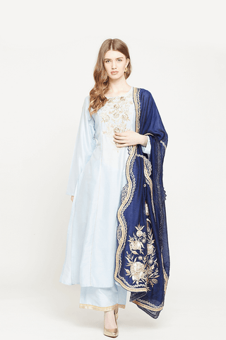 Angelic Powder Blue Suit - Kavvach 