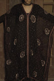 Black Embroidered Cape Kurta With Pants - Kavvach 