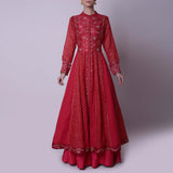 Shoulder Yoke Anarkali Set