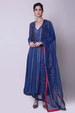 Anth V Neck Anarkali - Kavvach 