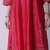 Princess Seam Embroidered Kurta Set