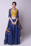Lehenga Set With Color Blocking