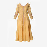 Paneled Anarkali With 3d Emboidery - Kavvach 