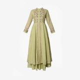 Shoulder Yoke Anarkali Embroidery - Kavvach 