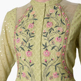 Shoulder Yoke Anarkali Embroidery - Kavvach 