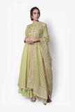 Shoulder Yoke Anarkali Embroidery - Kavvach 