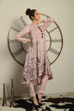 Baby Pink Embroidered Jacket Set - Kavvach 