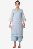 Floral Organza Tunic - Kavvach 