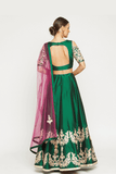 Green Lehenga - Kavvach 