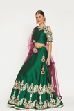 Green Lehenga - Kavvach 