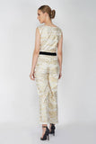 Foil Printed Jumpsuit - Kavvach 