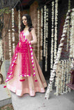 Pink Chanderi Anarkali - Kavvach 