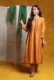 Hand-woven Pure Chanderi Suit-set - Kavvach 