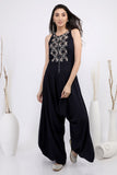 Twill embellished jumpsuit