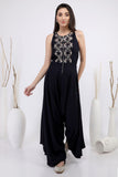 Twill embellished jumpsuit