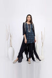 Jaal Printed Kurta with embellished jacket and dhoti pants