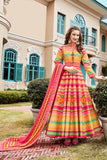 Rainbow Patola Anarkali Suit - Kavvach 