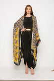 Black Dress with Free Style Cape - Kavvach 