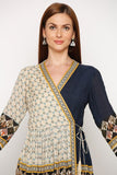 Wrap Printed Dress - Kavvach 