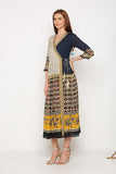 Wrap Printed Dress - Kavvach 