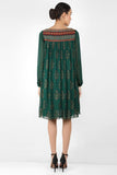 Forest Bohemian Yoke Dress - Kavvach 